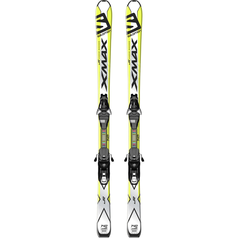 Salomon: Kinder Skier X Max Jr. inkl. Bindung EZY 7/B 80/, weiss / gelb, verfügbar in Größe 130