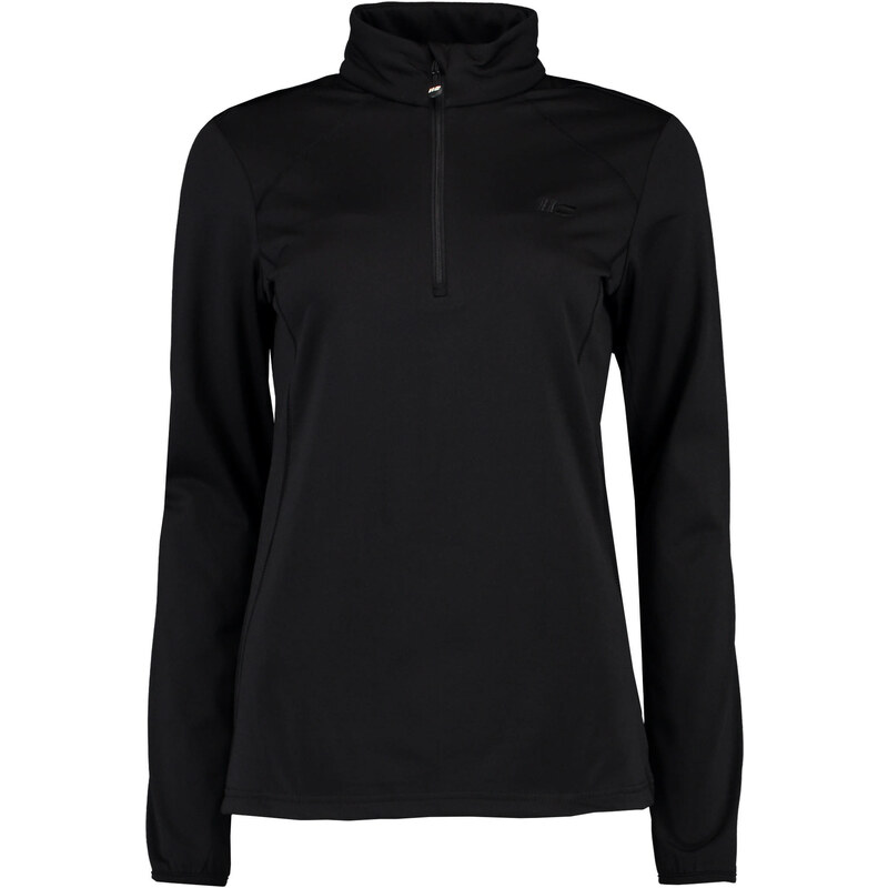 Hot Stuff: Damen Rollkragenpullover Hilda Powerstrech Shirt Half Zip, schwarz, verfügbar in Größe 40
