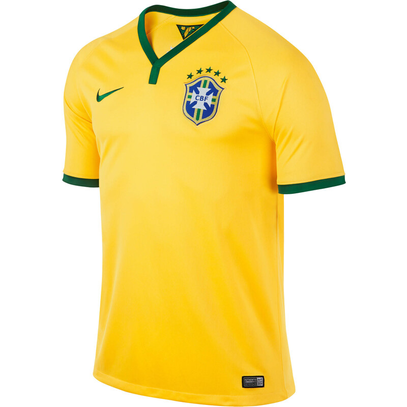Nike Herren Fußball Fantrikot Home Stadium Brasilien Jersey WM 2014, gelb, verfügbar in Größe XL
