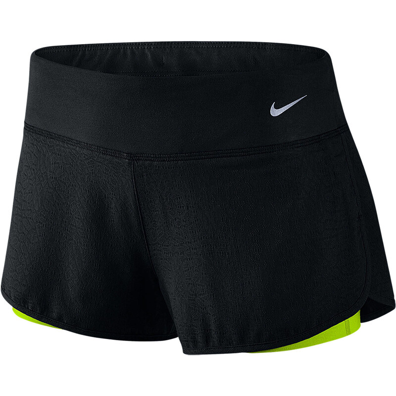 Nike Damen Laufshorts 2in1 Rival Jaquard, schwarz, verfügbar in Größe 34,40