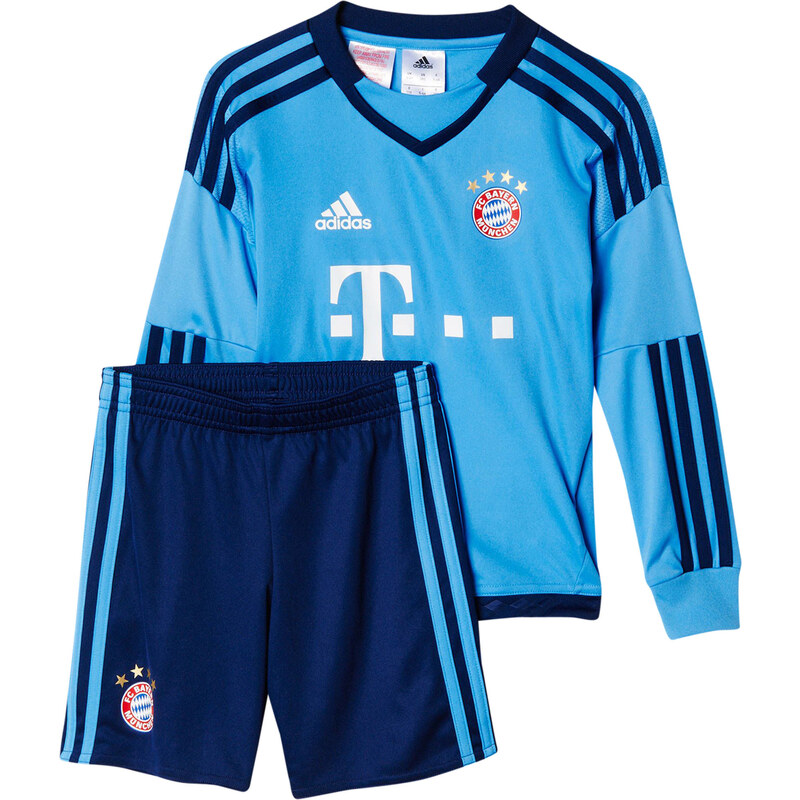 adidas Performance: Kleinkinder Torwartoutfit FC Bayern Home Mini Kit Saison 2015/16, hellblau, verfügbar in Größe 92