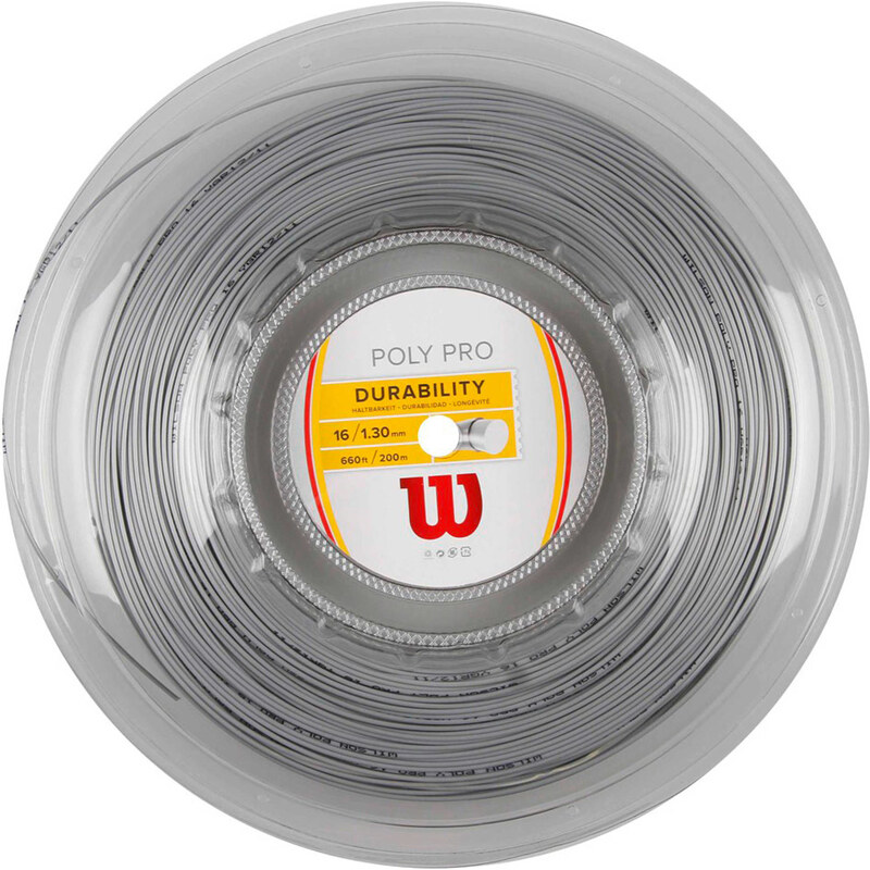 Wilson: Tennisschlägersaiten Poly Pro 1.3mm / 200m, verfügbar in Größe 1.3