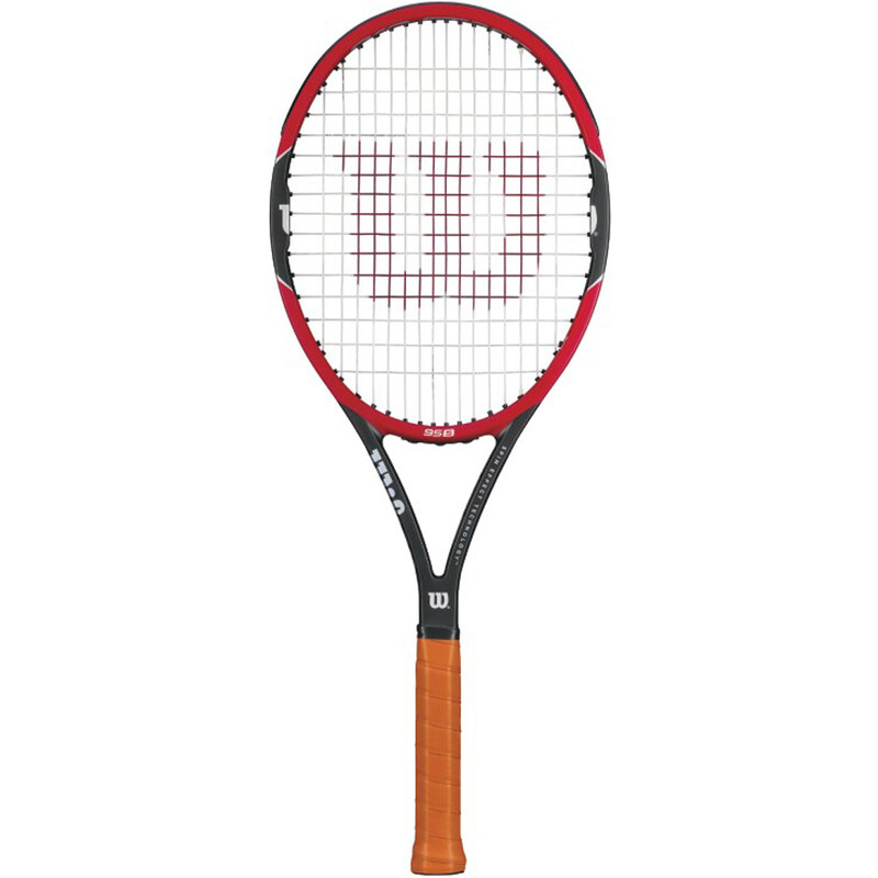 Wilson: Tennisschläger Pro Staff 95 - besaitet, schwarz/rot, verfügbar in Größe 3