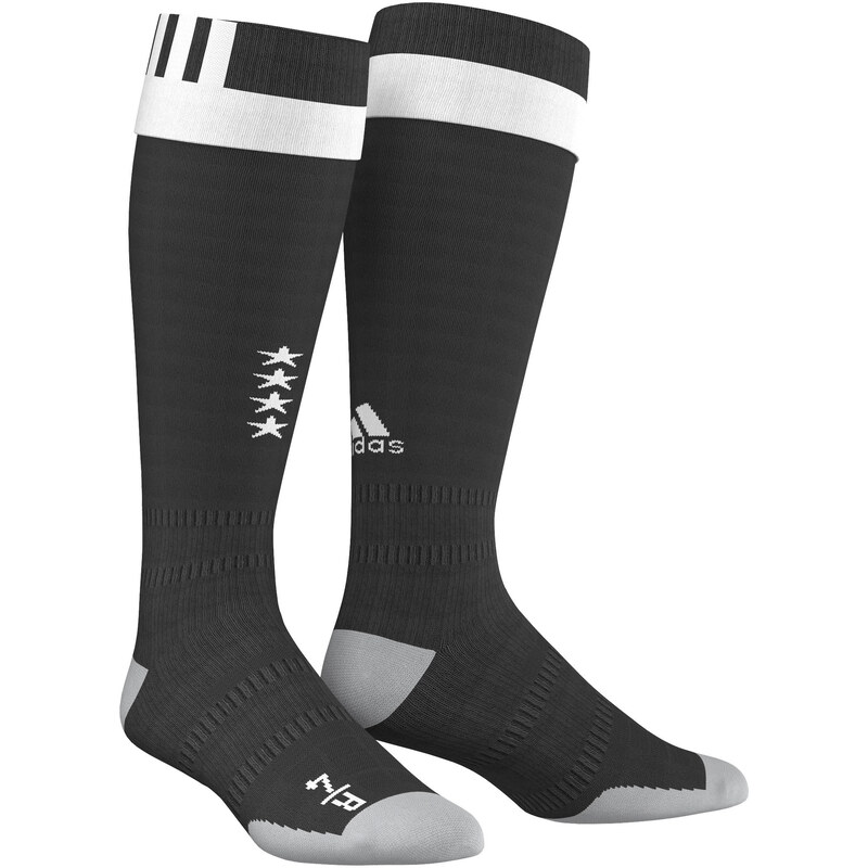 adidas Performance: Fußballsocken Home Socks Deutschland EM 2016, schwarz / weiss, verfügbar in Größe 37-39,40-42,43-45