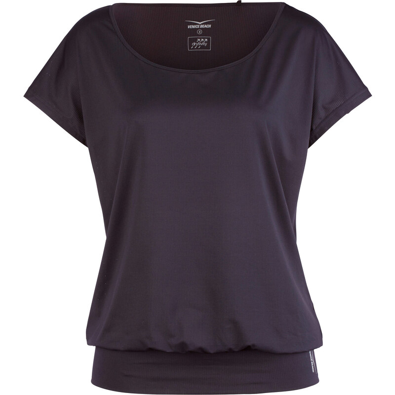 Venice Beach: Damen Trainingsshirt Zia Top, schwarz, verfügbar in Größe S,L,XL