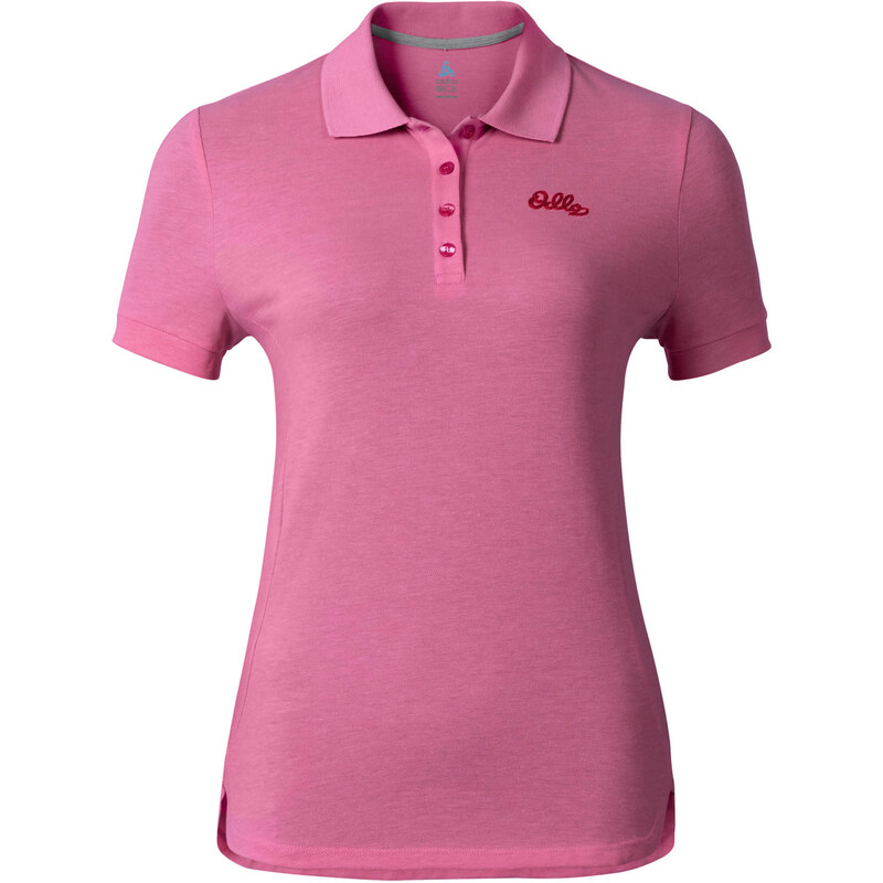 Odlo: Damen Outdoor-Shirt / Polo-Shirt S/S Trim, pink, verfügbar in Größe S,XS