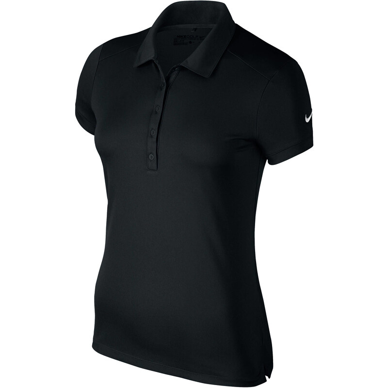 NIKE GOLF: Damen Polo-Shirt Victory Solid Polo Kurzarm, schwarz, verfügbar in Größe M