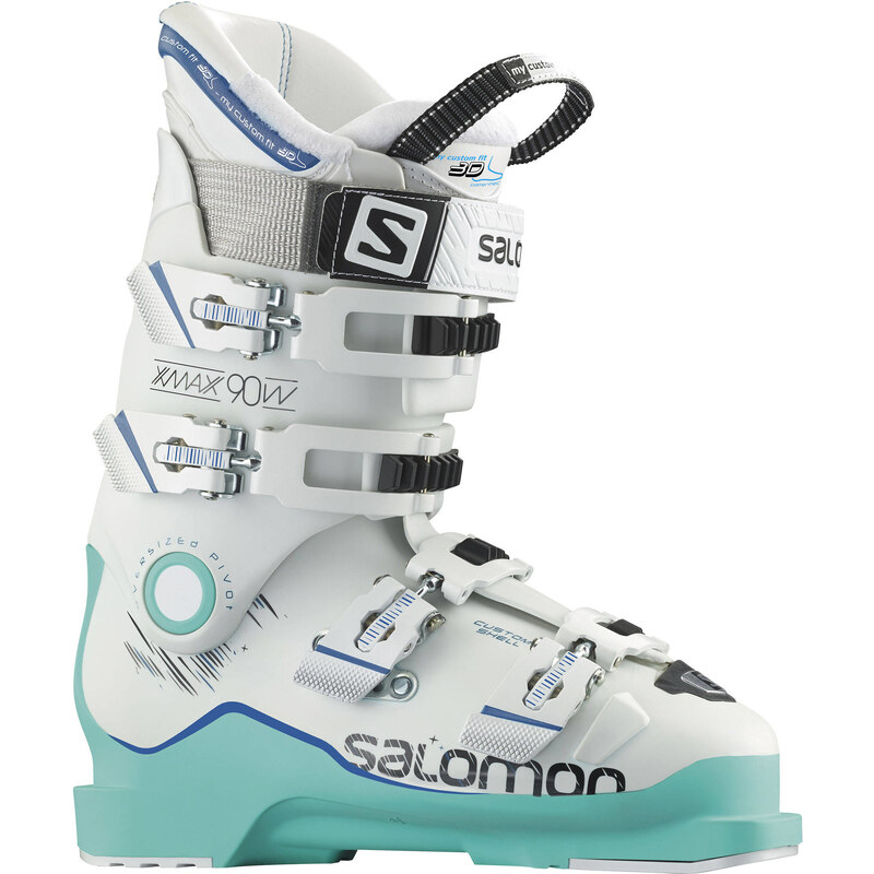 Salomon: Damen Skischuhe X Max 90 W, weiss / grün, verfügbar in Größe 27.5,25.5