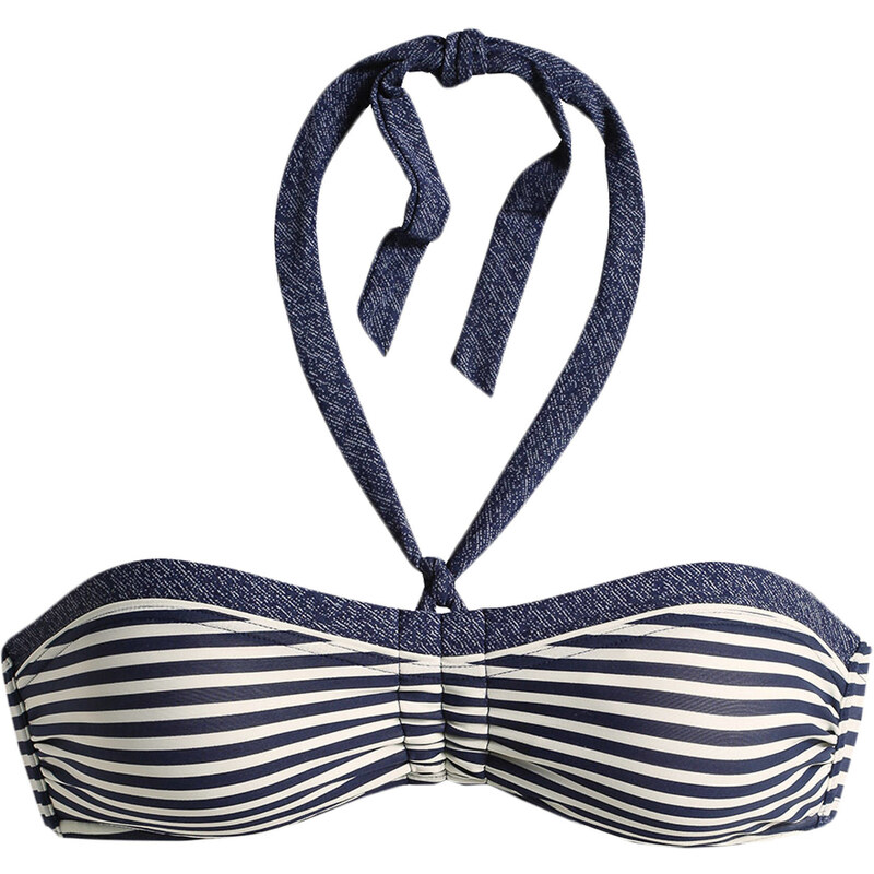 Esprit: Damen Bikini Oberteil / Bandeau-Top, marine, verfügbar in Größe 36