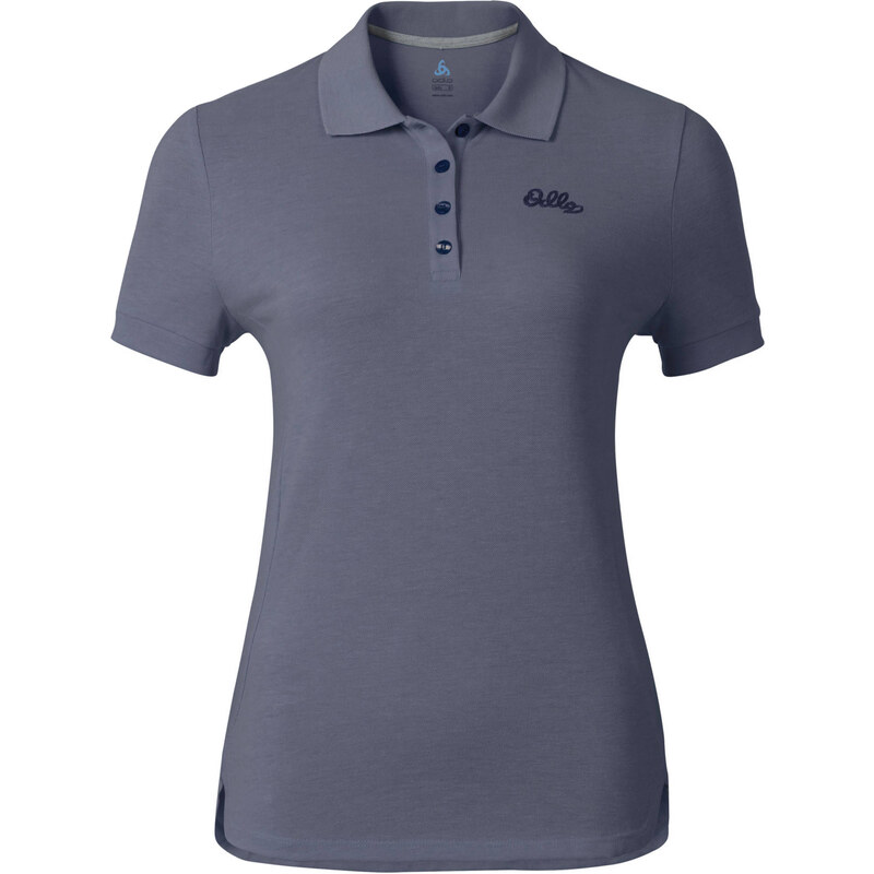 Odlo: Damen Outdoor-Shirt / Polo-Shirt S/S Trim, nachtblau, verfügbar in Größe S,M,XL