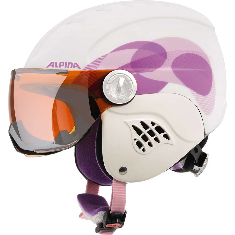 Alpina: Ski- und Snowboardhelm Carat LE Visor HM Jun., pink, verfügbar in Größe 48-52