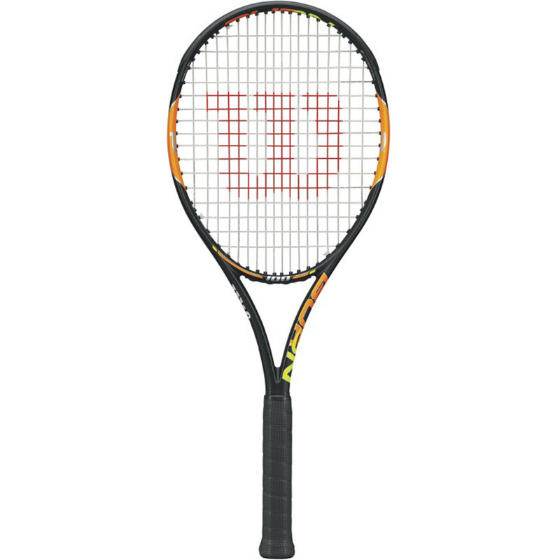 Wilson: Tennisschläger Burn 100 - besaitet, schwarz/orange, verfügbar in Größe 2