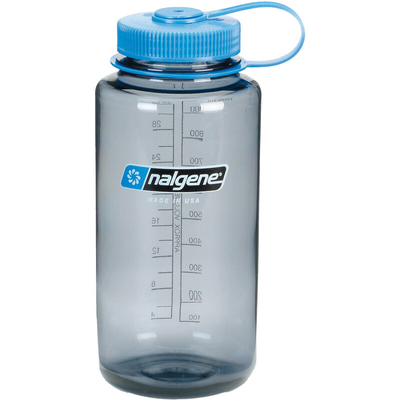 Nalgene: Trinkflasche / Aufbewahrungsflasche / Weithalsflasche 1000 ml, grau