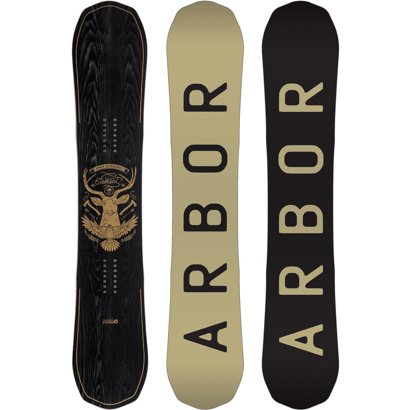 Arbor: Herren Snowboard Element black, verfügbar in Größe 157