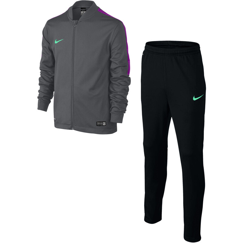 Nike Kinder Trainingsanzug Academy B Knt Tracksuit 2, grau/schwarz, verfügbar in Größe 152/158,128/140,158/170,134/146