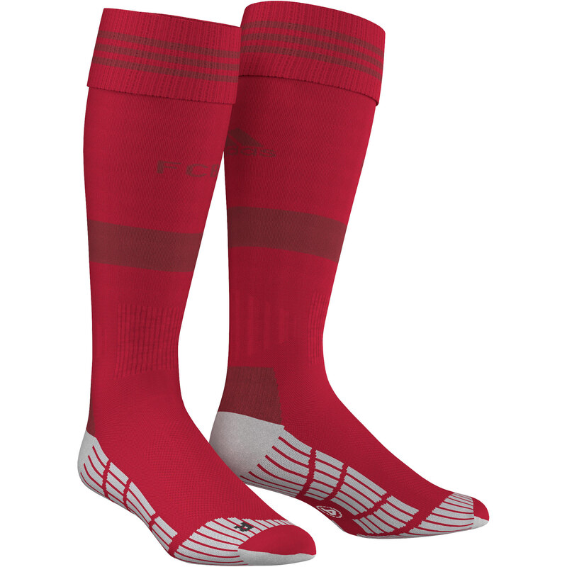 adidas Performance: Fußballsocken FC Bayern Home Socks, rot, verfügbar in Größe 40-42,43-45,46-48