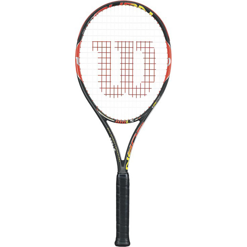 Wilson: Unisex Tennisschläger Burn 100LS - besaitet, schwarz/orange, verfügbar in Größe 3,1