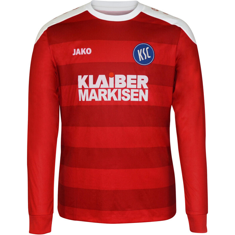 Jako: Kinder Fußballtrikot Torwart Trikot Karlsruher SC Saison 2015 - 2016, rot, verfügbar in Größe 152,116
