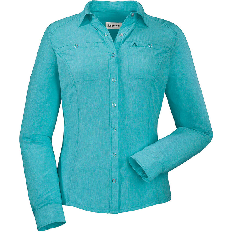 Schöffel: Damen Wanderbluse / Outdoor-Bluse Thebe UV, türkis, verfügbar in Größe 46