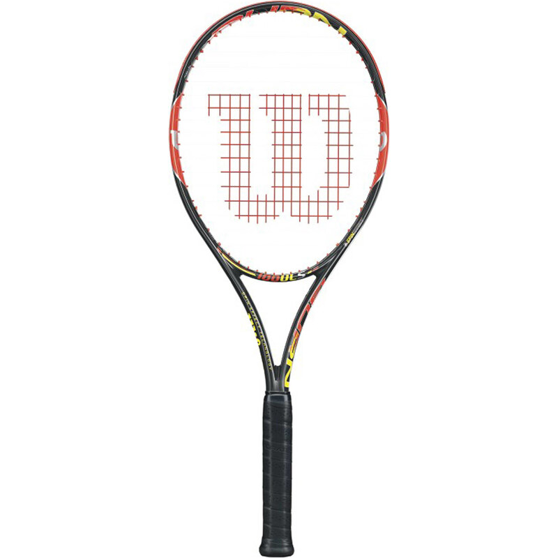 Wilson: Tennisschläger Burn 100 Uls - besaitet, schwarz/orange, verfügbar in Größe 2,1