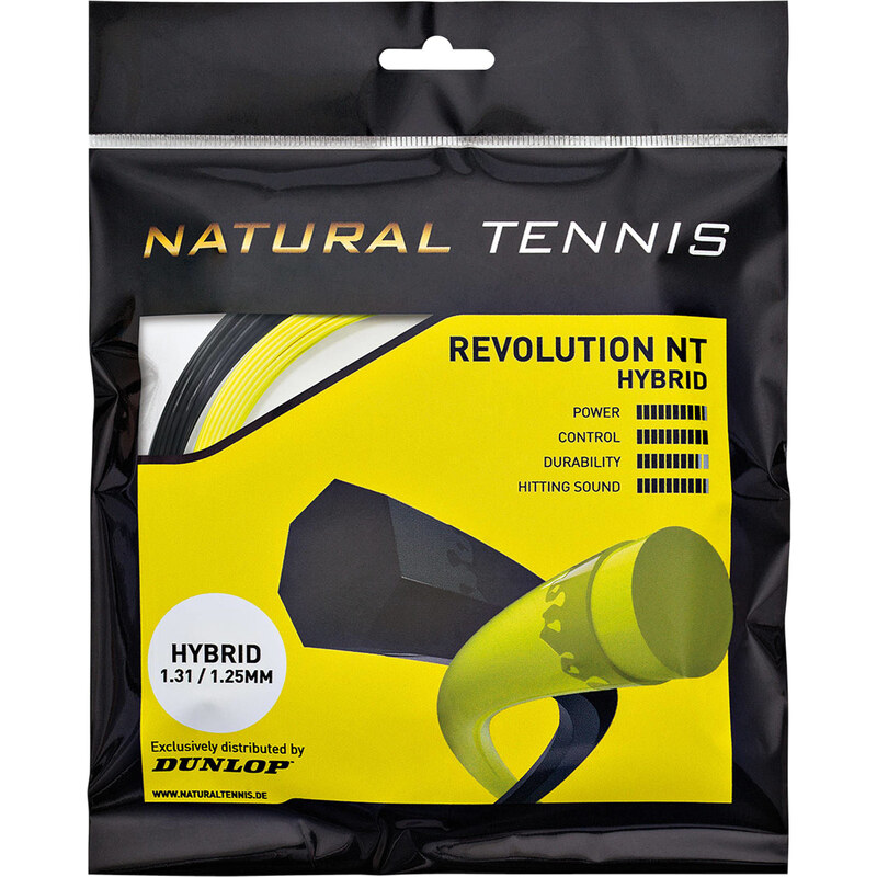 Dunlop: Tennissaiten Revolution NT Hybrid 1,31/1,25mm, blau, verfügbar in Größe 1,25