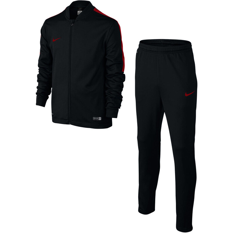 Nike Kinder Trainingsanzug Academy B Knt Tracksuit 2, schwarz/rot, verfügbar in Größe 134/146,158/170,152/158