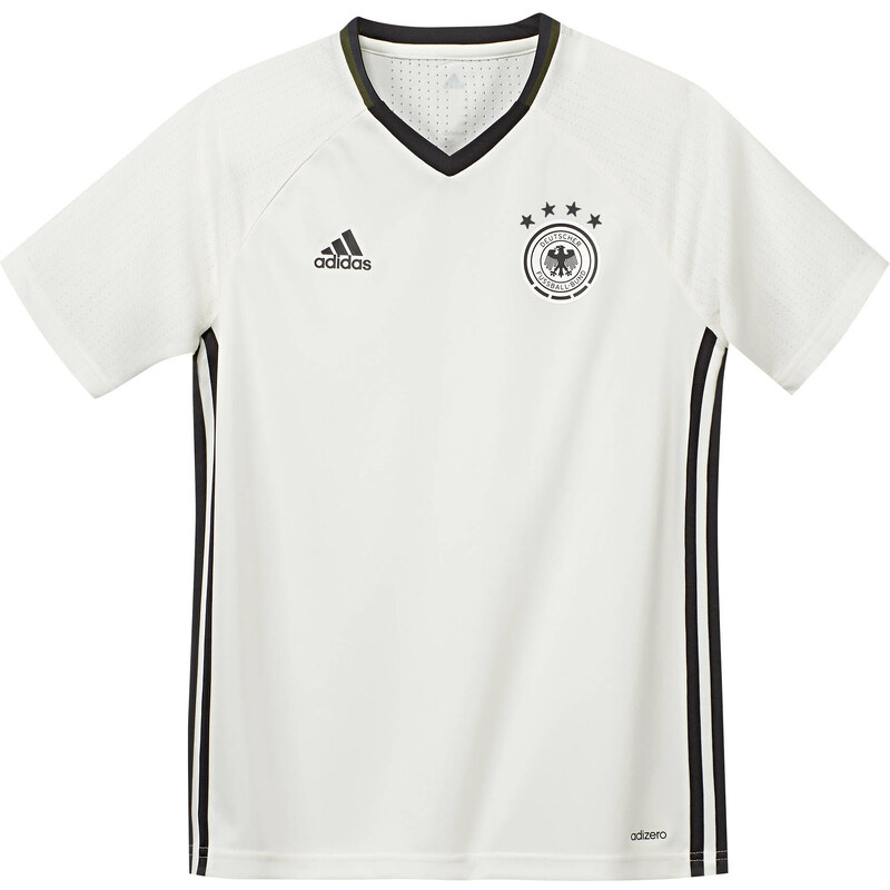 adidas Performance: Kinder Trainingsshirt DFB Training Jersey Youth - weiß, offwhite, verfügbar in Größe 152,164