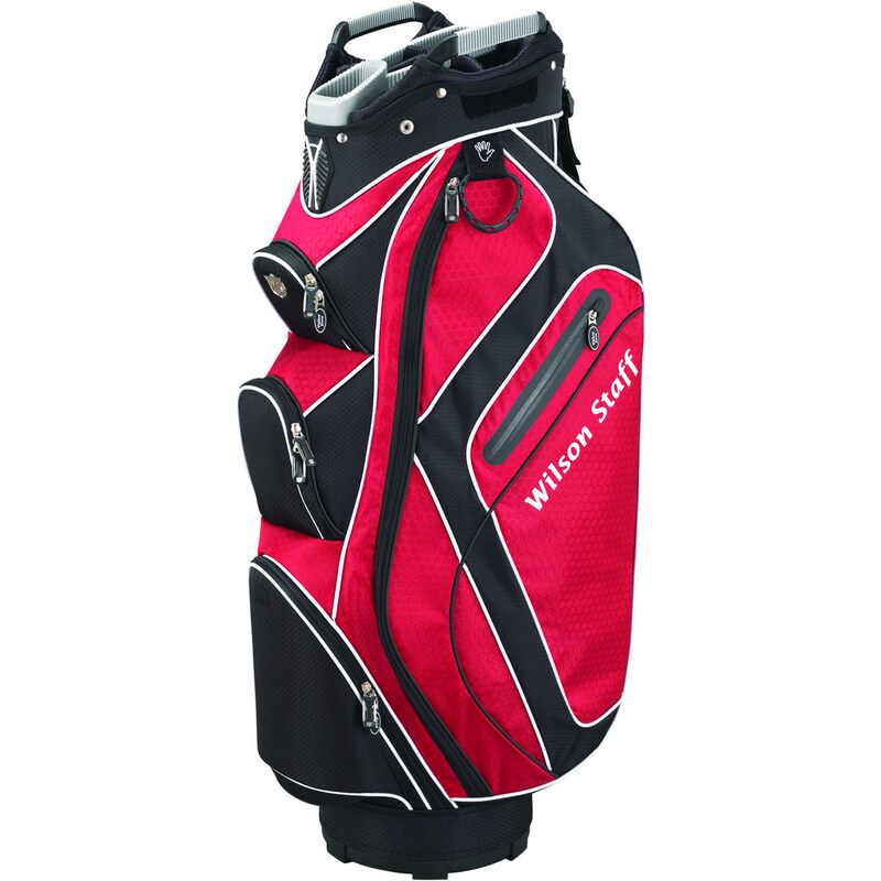 Wilson: Golfbag Cartbag Cart Plus Bag, rot
