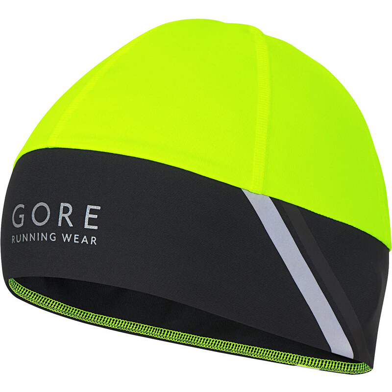 Gore Running Wear: Laufmütze Mythos 2.0 Neon Beany neongelb/schwarz, gelb