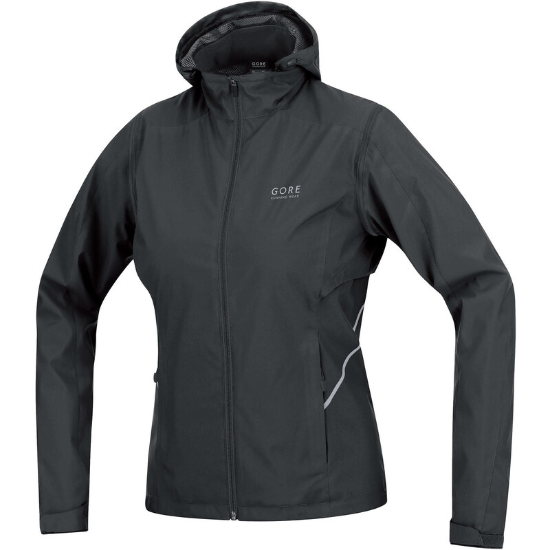 Gore Running Wear: Damen Laufjacke Essential 2.0 Lady AS Zip-Off Jacket, schwarz, verfügbar in Größe 34