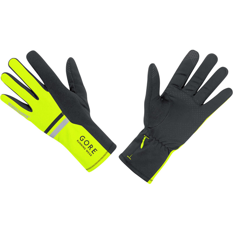 Gore Running Wear: Unisex Laufhandschuhe Mythos 2.0 WS Gloves neongelb/schwarz, gelb, verfügbar in Größe 10,7,8,11,6