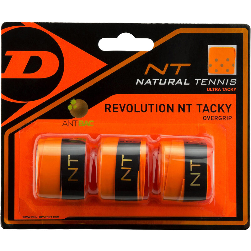 Dunlop: Griffbänder Revolution NT Tacky Overgrip, orange