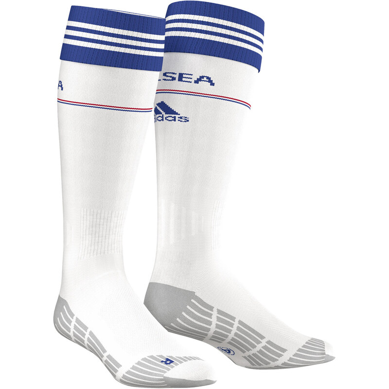 adidas Performance: Fußballsocken FC Chelsea Home Sock - ein Paar, weiss / blau, verfügbar in Größe 34-36,37-39,40-42