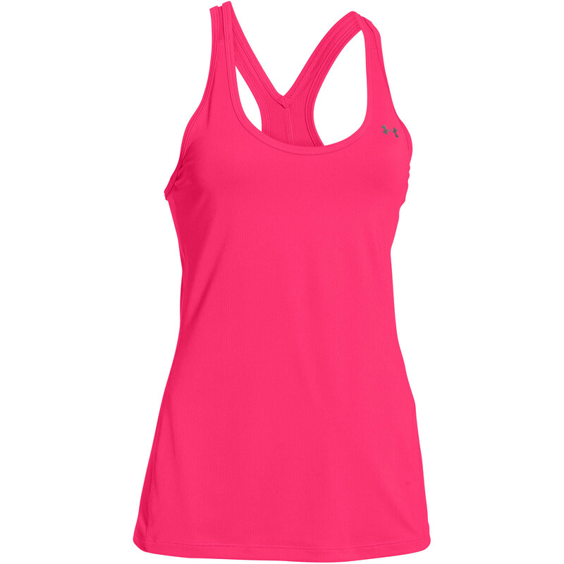 Under Armour: Damen Trainingstop UA HeatGear Armour Racer, pink, verfügbar in Größe L