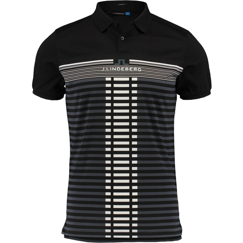 J.Lindeberg: Herren Polo-Shirt, schwarz, verfügbar in Größe S