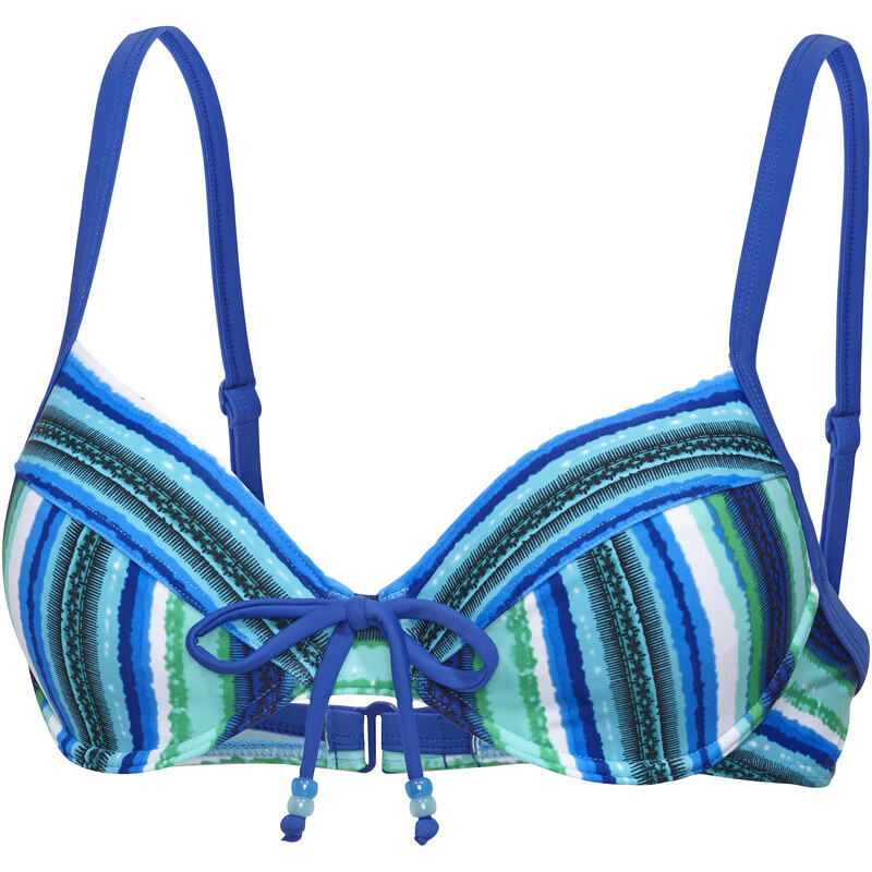 Hot Stuff: Damen Bikini Oberteil Bügel Top B/C-Cup, blau, verfügbar in Größe 36C,36D