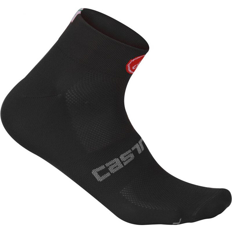 Castelli: Radsocken Quattro 3 Socks, schwarz, verfügbar in Größe 35-39,40-43,44-47
