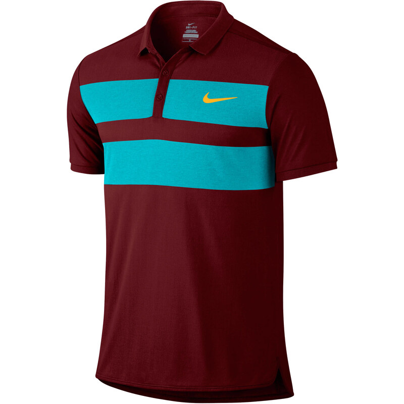 Nike Herren Tennis Polo-Shirt Advantage Dri-FIT Cool, bordeaux, verfügbar in Größe S