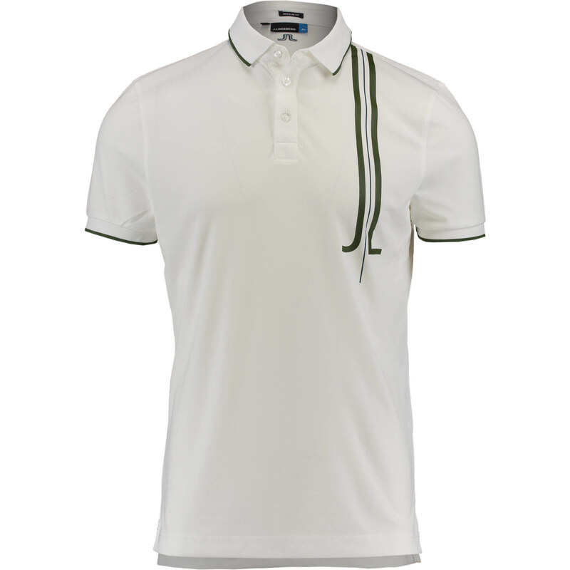 J.Lindeberg: Herren Polo-Shirt TYR Regular TX Jersey Kurzarm, weiss, verfügbar in Größe S
