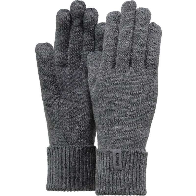 Barts: Handschuhe Fine Knitted Gloves, grau, verfügbar in Größe M,S