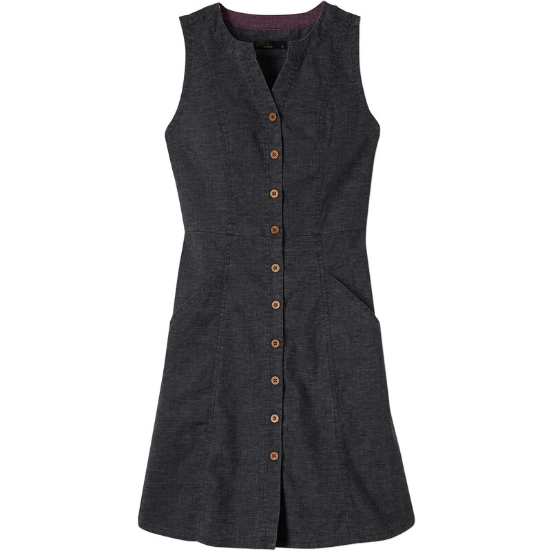 prAna: Damen Kleid Reanne Dress ärmellos, grau, verfügbar in Größe L
