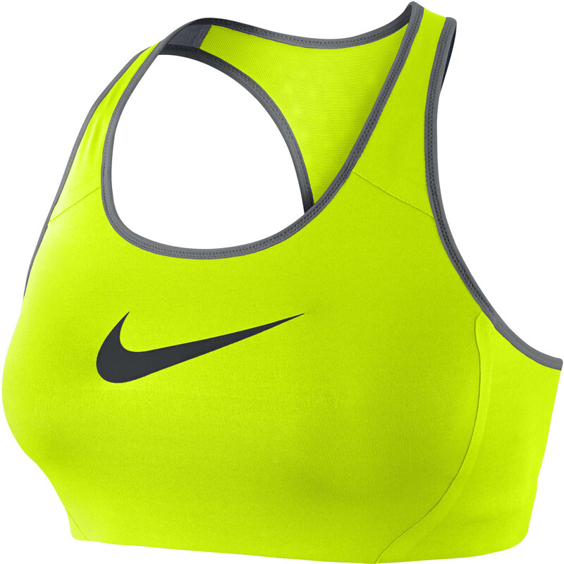 Nike Damen Sport Bustier / BH Shape Bra Swoosh, gelb, verfügbar in Größe 36