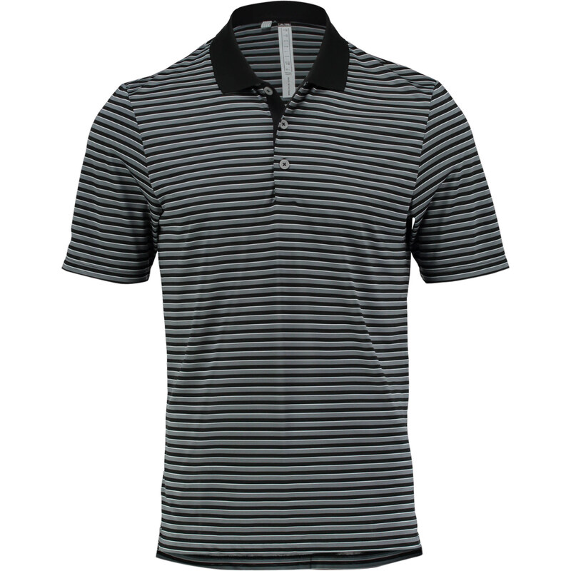adidas Golf Herren Golfpolo Tournament 3-Color Stripe Kurzarm