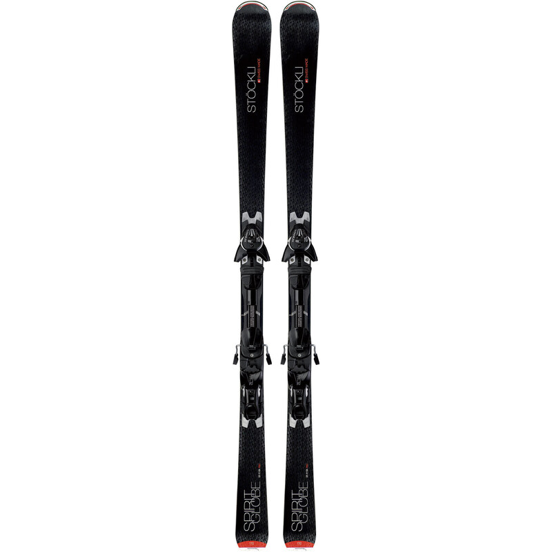Stöckli: Sportcarver Ski Spirit Globe inkl. Bindung KZ 12, schwarz, verfügbar in Größe 163
