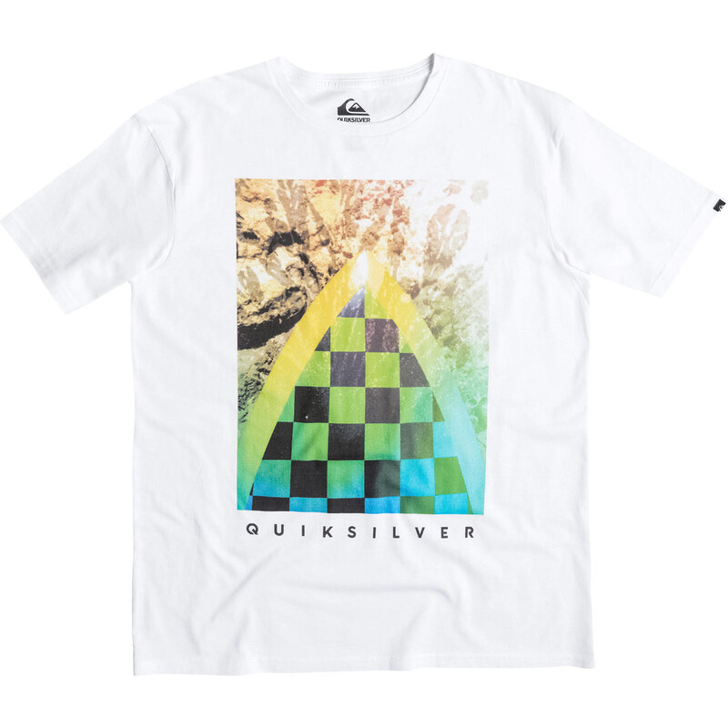 Quiksilver: Herren T-Shirt Classic Checker Channel, weiss, verfügbar in Größe S