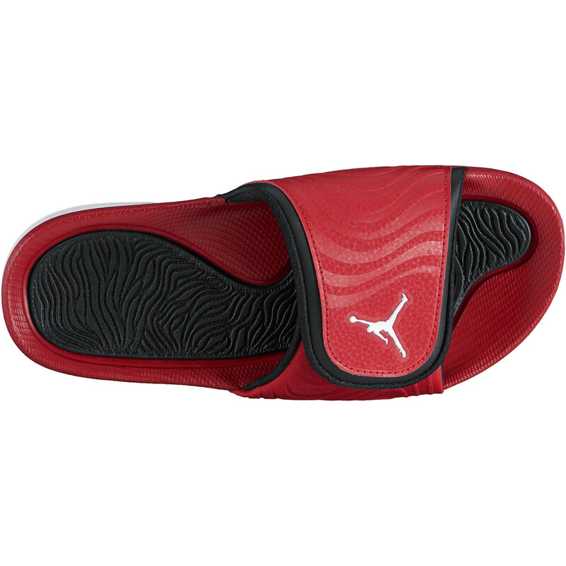 Nike Air Jordan: Herren Badeschuhe Jordan Hydro 5, rot/scharz, verfügbar in Größe 41,42.5
