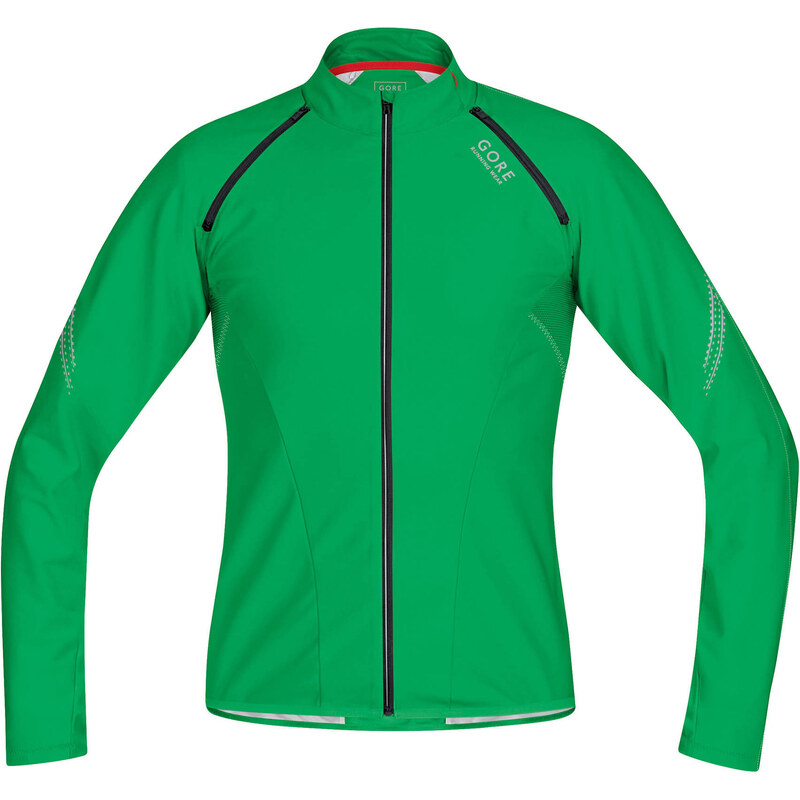 Gore Running Wear: Herren Laufshirt/Laufjacke Magnitude Windstopper Softshell Shirt, grün, verfügbar in Größe L,S,M