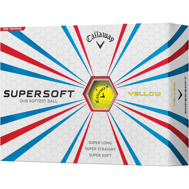 Callaway: Golfbälle Supersoft - 3 Stück, gelb