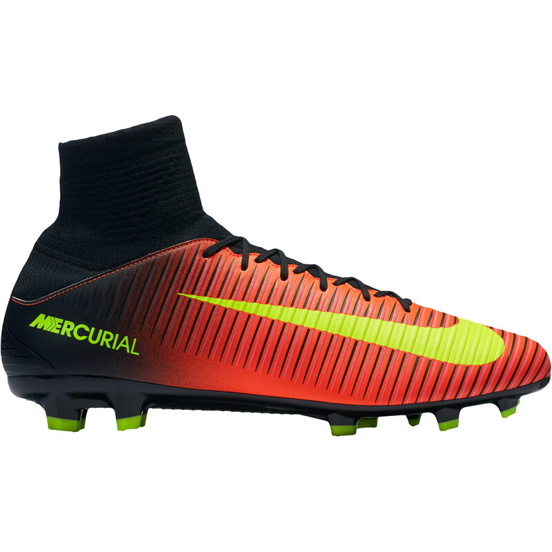 Nike Herren Fußballschuhe Rasen Mercurial Veloce III DF FG, rot/gelb, verfügbar in Größe 45EU