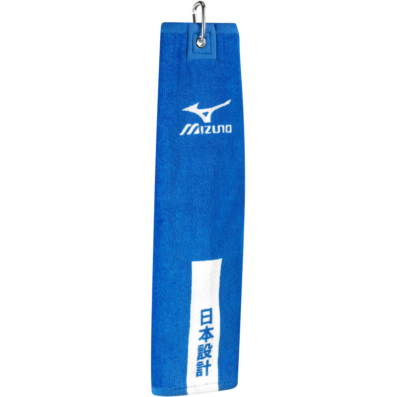 Mizuno: Golf Handtuch Tri Fold clip, nachtblau